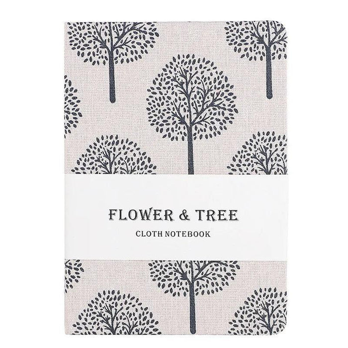 Elegant Floral and Tree Patterned Student Journal