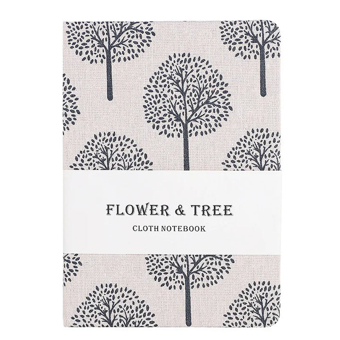 Floral and Tree Cloth Print Journal for Students