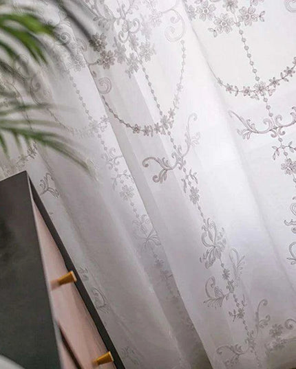 Luxury Korean Lace Window Curtain Set