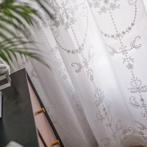 Luxury Korean Lace Window Curtain Set