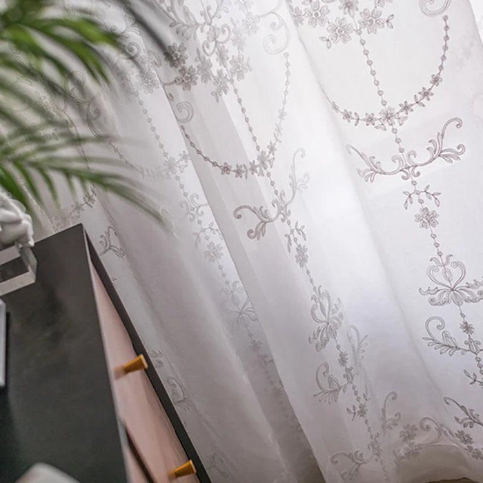 Luxury Korean Lace Window Curtain Set