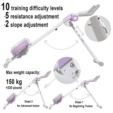Adjustable Abdominal Trainer with LCD Display & Resistance Levels | Très Elite