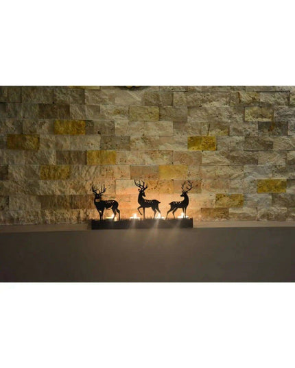 Elegant Rustic Deer Candle Holder for Serene Atmosphere