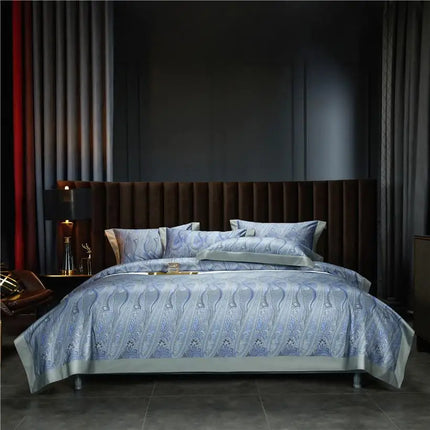 1000TC Egyptian Cotton Boho Duvet Cover Set – 4 Pcs, 7 Patterns, Queen to King