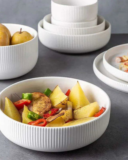 Contemporary Matte Nordic Ceramic Dining Set - Embrace Japanese Elegance for Every Occasion