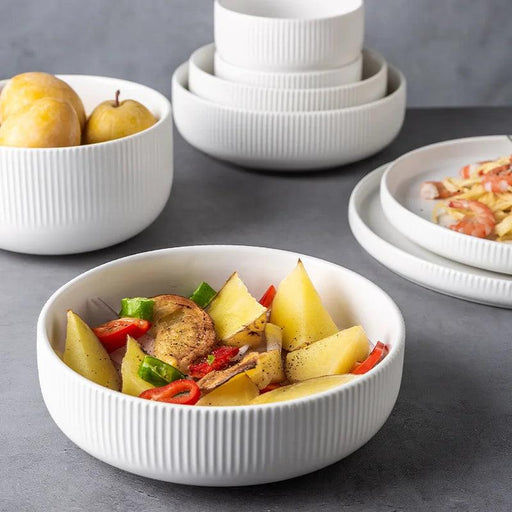 Contemporary Matte Nordic Ceramic Dining Set - Embrace Japanese Elegance for Every Occasion