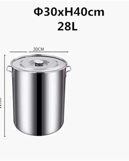 Versatile Stainless Steel Cooking Pot Set with Handle for Easy Transport