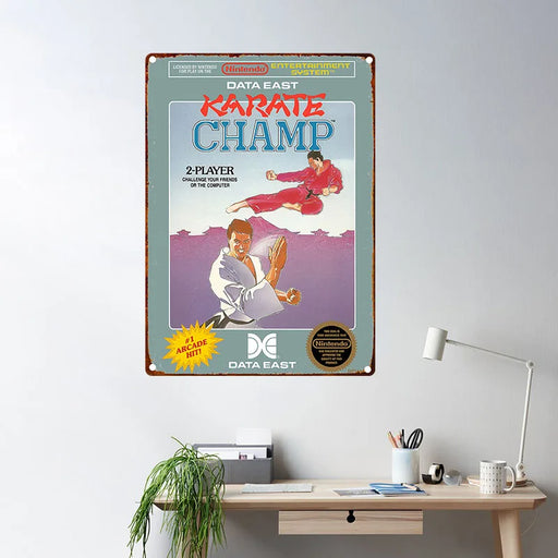 Retro Video Game Vintage Tin Sign for Home Wall Decor