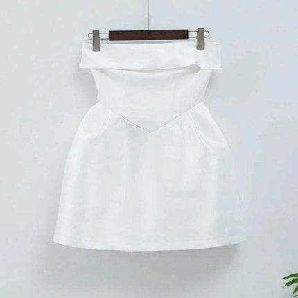 Stylish Off-Shoulder Backless Evening Dress - Sophisticated Solid Gown for Women