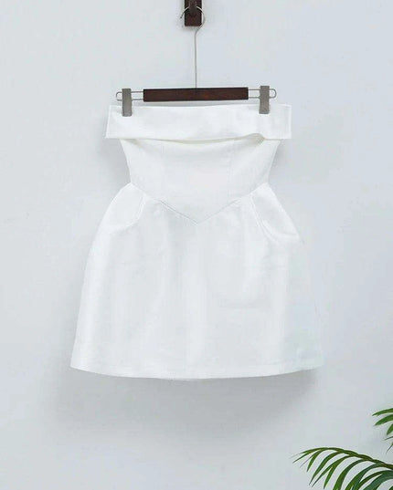 Stylish Off-Shoulder Backless Evening Dress - Sophisticated Solid Gown for Women