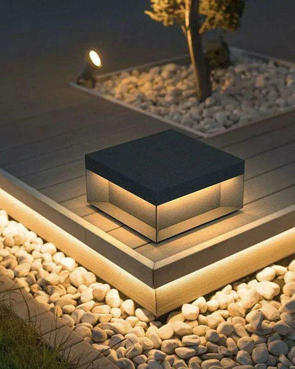 Elegant Waterproof LED Pillar Top Light for Outdoor Ambiance – Perfect for Streets, Fences, and Landscapes