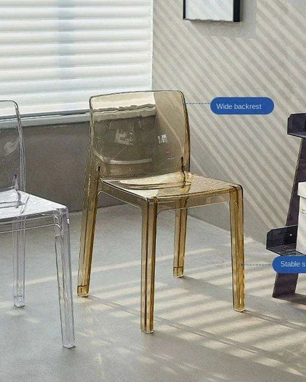 Stylish Clear Acrylic Dining Chairs - Modern Elegance for Your Space