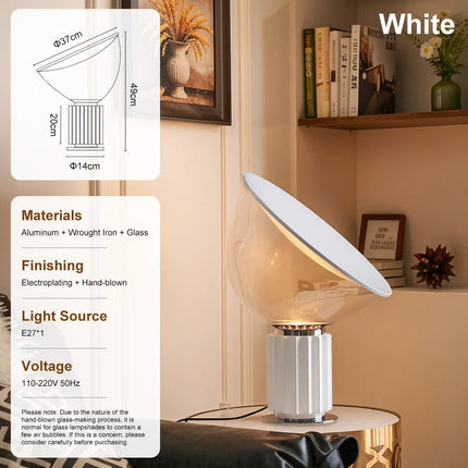 Taccia-Style LED Table Lamp – Sculptural Modern Lighting