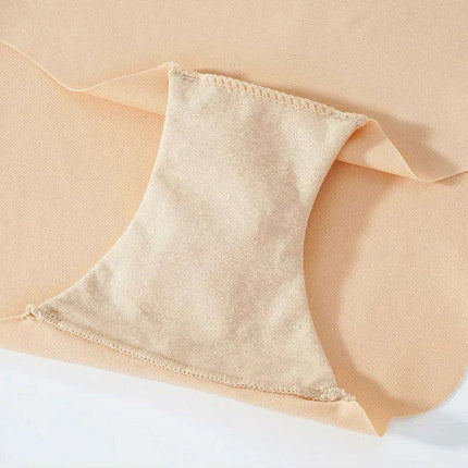 5-Pack Women's Seamless Ice Silk Briefs - Comfortable 2XL Solid Color Underwear with Wave Design