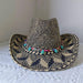 Rose Red Cowboy Straw Hat - Adjustable Wide Brim Sun Hat for All Seasons