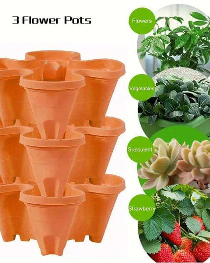 Space-Saving Vertical Herb Tower with Rolling Mobility