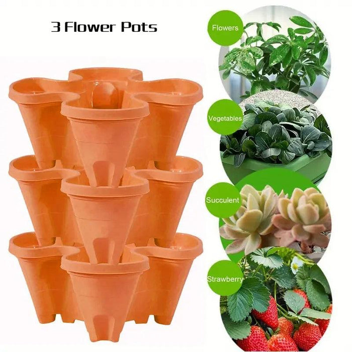 Space-Saving Vertical Herb Tower with Rolling Mobility