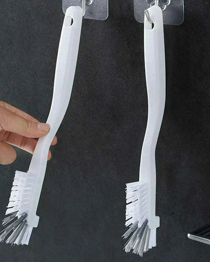 Ergonomic Long-Handled Kitchen Scrub Brush for Easy Cleaning and Compact Storage