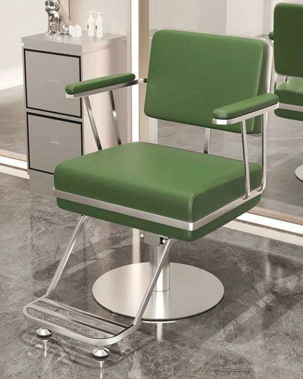 Premium Hydraulic Salon Chair with Adjustable Recline - Elevate Your Beauty Services