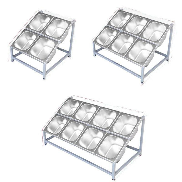 Milk Tea Shop Organizational Marvel: Multi-Grid Portion Basin Rack for Streamlined Efficiency