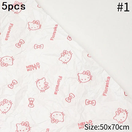 Gardenlife Store Hello Kitty Flower Bouquet Wrapping Paper & Ribbon Se