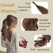 Elegant 30-Inch Wavy Synthetic Hair Extension Ponytail for Effortless Glam