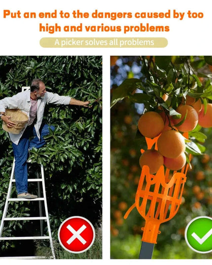 10FT Adjustable Fruit Picker Tool with Basket