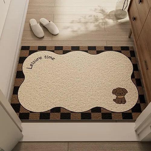 Cute Jacquard Entrance Mat | Cuttable, Wear-resistant, Non-slip | 40×60cm