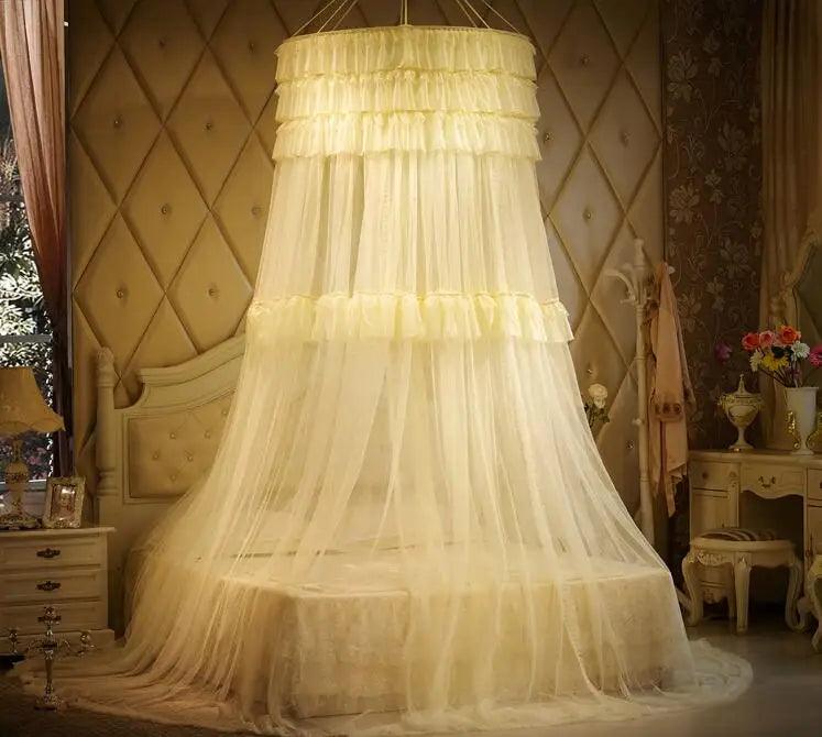 Whimsical Lace Dream Canopy for Queen and King Size Beds