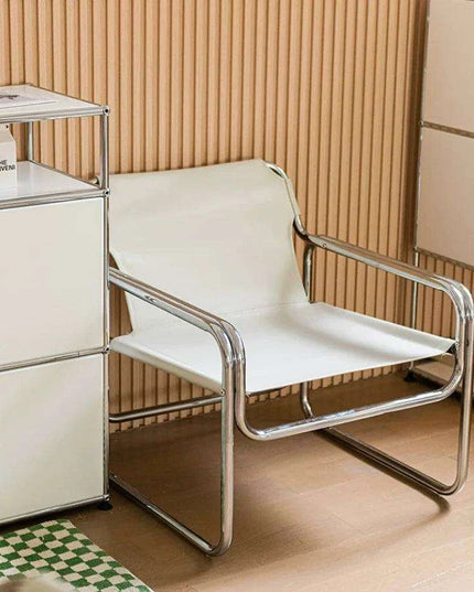 Bauhaus Luxe Leather Lounge Chair - A Fusion of Style and Comfort