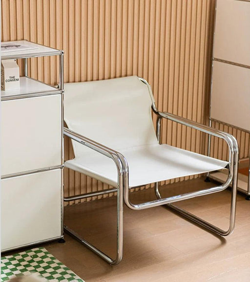 Bauhaus Luxe Leather Lounge Chair - A Fusion of Style and Comfort