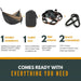 Zowee Camping Hammock Kit | Premium Parachute Nylon | Tree Straps & Carabiners