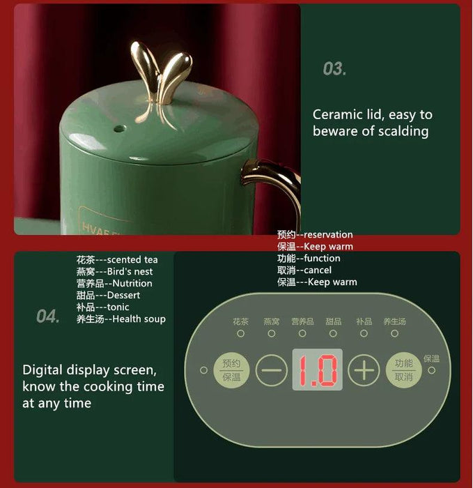 Versatile Mini Electric Soup Maker - Healthy Cooking Companion for Quick Meals