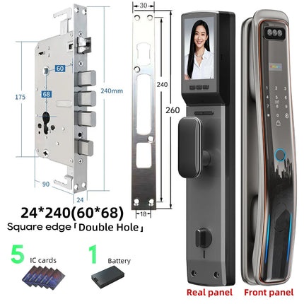 Global Blooming Smart Door Lock - Facial Recognition & Video Intercom