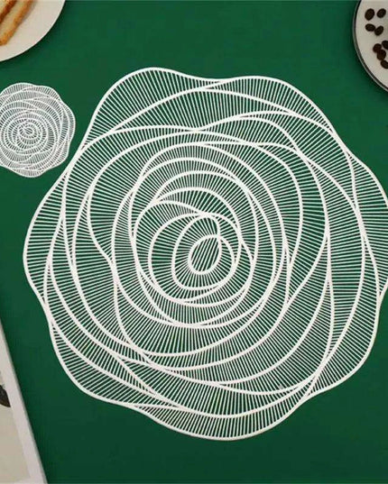 Sophisticated Oval Leather Dining Placemats Set with Heat Resistance and Non-Slip Design - Perfect for Every Meal