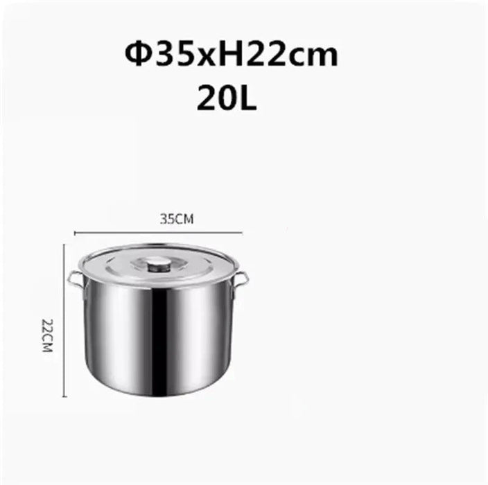 Versatile Stainless Steel Cooking Pot Set with Handle for Easy Transport
