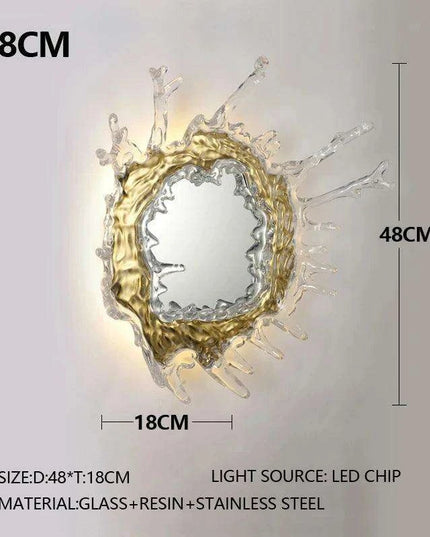 Elegant Glass Wall Sconce: A Stylish Addition to Contemporary Home Decor