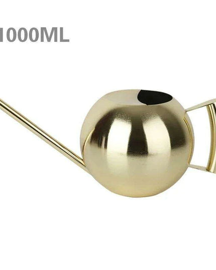 Stylish Stainless Steel Watering Can with Extended Spout - Perfect for Plant Nurturing