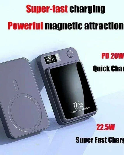 Ultimate 30,000mAh Wireless Power Bank - 22.5W Fast Charging with Magnetic Capability