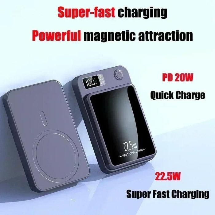 Ultimate 30,000mAh Wireless Power Bank - 22.5W Fast Charging with Magnetic Capability