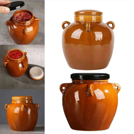 Elegant Sparkling Ceramic Storage Jar for Stylish Kitchen Decor