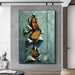 Blue Paper Mona Lisa Spoof Canvas: Modern Artistic Home Decor Upgrade