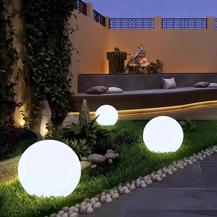 Solar LED Outdoor Mood Light Sphere – Decorative Garden Lamp