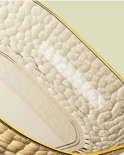 Chic Clear Serving Tray with Holder - Ideal for Elegant Salads and Snacks