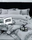 Grey / Queen Size 4pcs / Fitted Bed Sheet