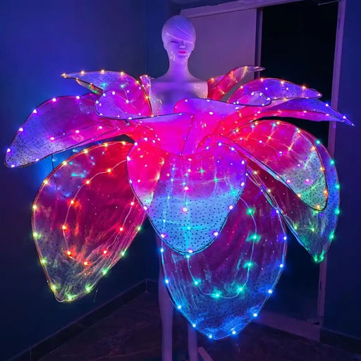 Dazzling LED Flower Dress for Spectacular Events