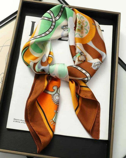 Chic Toddler Elegance: Luxurious 70x70cm Silk Scarf for Ages 6 Months to 4 Years