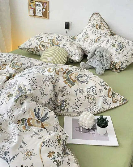 Charming Cherry Blossom Soft Washed Cotton Bedding Set
