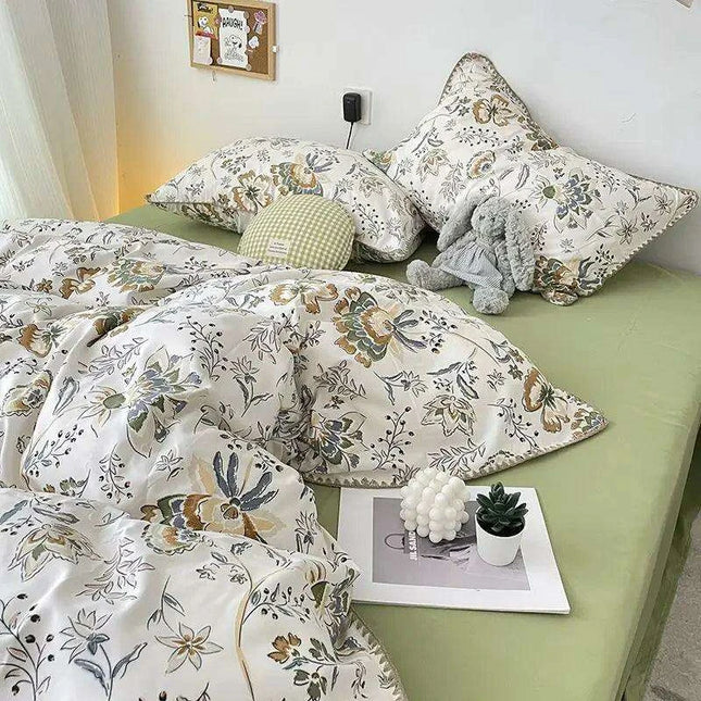Charming Cherry Blossom Soft Washed Cotton Bedding Set