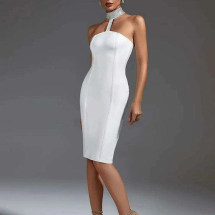 Chic White Backless Bandage Dress: Your Ultimate Glam Night Essential